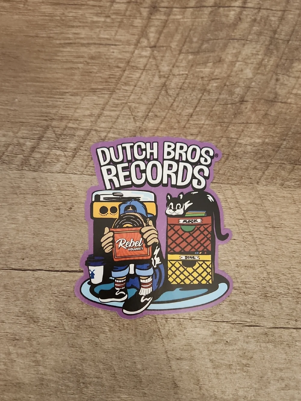 Dutch Bros Sticker- Dutch Bro Records - Picture 1 of 1